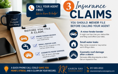 3 Insurance Claims You Should Never File Before Calling Your Agent